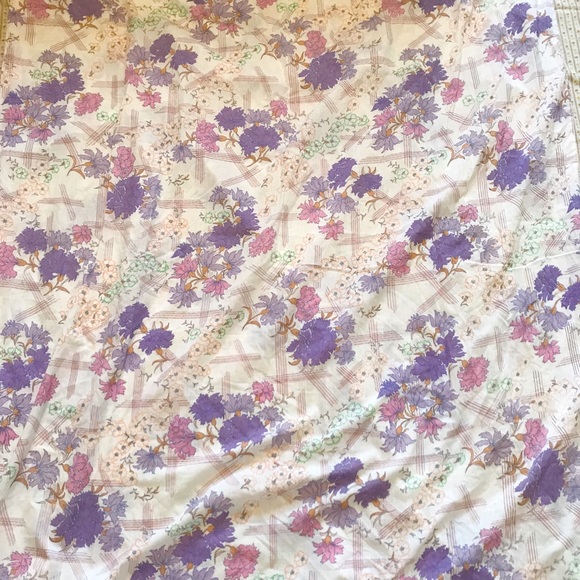70s Vintage Floral Twin Duvet Cover - Picture 2 of 4